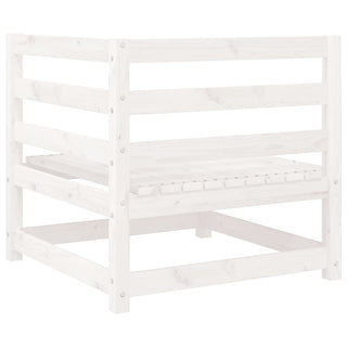 vidaXL 9 Piece Garden Sofa Set White Solid Wood Pine - 3299366 - Sofa In Store