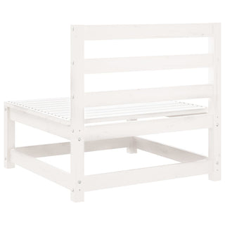 vidaXL 9 Piece Garden Sofa Set White Solid Wood Pine - 3299366 - Sofa In Store