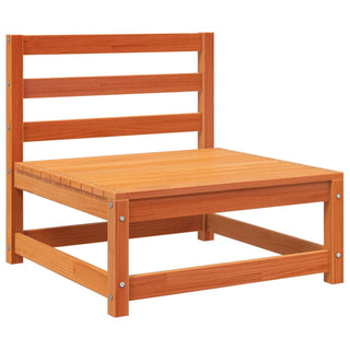 vidaXL 9 Piece Garden Sofa Set Wax Brown Solid Wood Pine - 3299367 - Sofa In Store