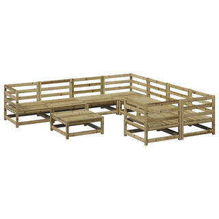 vidaXL 9 Piece Garden Sofa Set Impregnated Wood Pine - 3299369 - Sofa In Store