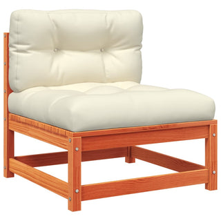 vidaXL 9 Piece Garden Sofa Set with Cushions Wax Brown Solid Wood Pine - 3299371 - Sofa In Store