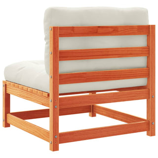 vidaXL 9 Piece Garden Sofa Set with Cushions Wax Brown Solid Wood Pine - 3299371 - Sofa In Store
