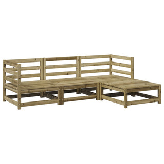 vidaXL 4 Piece Garden Sofa Set Impregnated Wood Pine - 3299380 - Sofa In Store