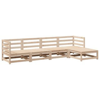 vidaXL 5 Piece Garden Sofa Set Solid Wood Pine - 3299384 - Sofa In Store