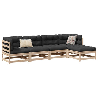 vidaXL 5 Piece Garden Sofa Set Solid Wood Pine - 3299384 - Sofa In Store
