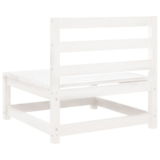 vidaXL 5 Piece Garden Sofa Set White Solid Wood Pine - 3299385 - Sofa In Store