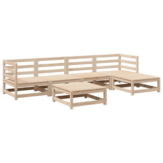 vidaXL 6 Piece Garden Sofa Set Solid Wood Pine - 3299396 - Sofa In Store