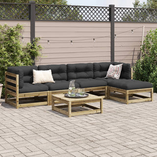 vidaXL 6 Piece Garden Sofa Set Impregnated Wood Pine - 3299400 - Sofa In Store