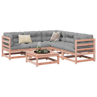 vidaXL 6 Piece Garden Sofa Set Solid Wood Douglas Fir - 3299443 - Sofa In Store
