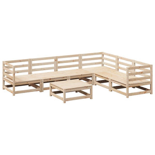 vidaXL 7 Piece Garden Sofa Set Solid Wood Pine - 3299463 - Sofa In Store