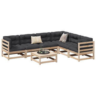 vidaXL 7 Piece Garden Sofa Set Solid Wood Pine - 3299463 - Sofa In Store
