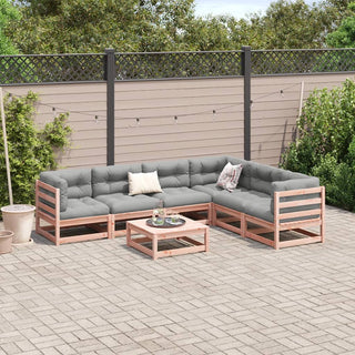 vidaXL 7 Piece Garden Sofa Set Solid Wood Douglas Fir - 3299465 - Sofa In Store