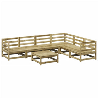 vidaXL 7 Piece Garden Sofa Set Impregnated Wood Pine - 3299466 - Sofa In Store