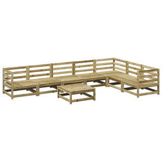 vidaXL 8 Piece Garden Sofa Set Impregnated Wood Pine - 3299477 - Sofa In Store