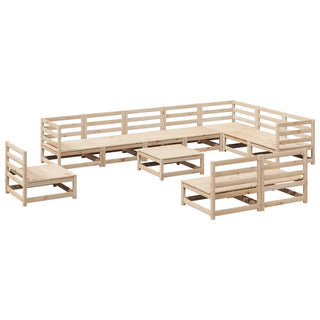 vidaXL 11 Piece Garden Sofa Set Solid Wood Pine - 3299485 - Sofa In Store