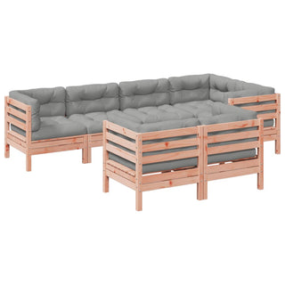 vidaXL 7 Piece Garden Sofa Set with Cushions Solid Wood Douglas Fir - 3299498 - Sofa In Store