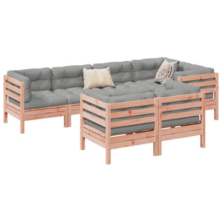 vidaXL 7 Piece Garden Sofa Set with Cushions Solid Wood Douglas Fir - 3299498 - Sofa In Store