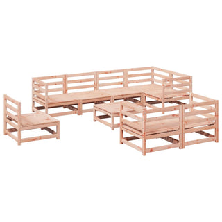 vidaXL 9 Piece Garden Sofa Set Solid Wood Douglas Fir - 3299510 - Sofa In Store
