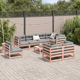 vidaXL 9 Piece Garden Sofa Set Solid Wood Douglas Fir - 3299510 - Sofa In Store
