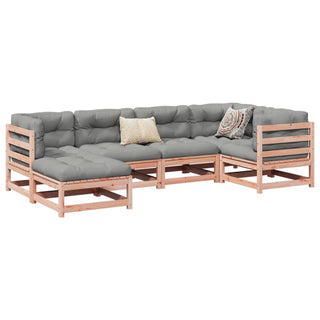 vidaXL 6 Piece Garden Sofa Set Solid Wood Douglas Fir - 3299521 - Sofa In Store