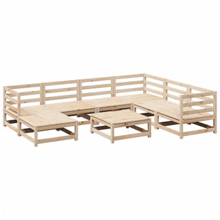 vidaXL 8 Piece Garden Sofa Set Solid Wood Pine - 3299552 - Sofa In Store