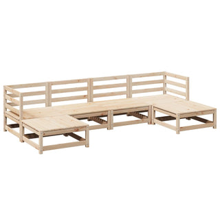 vidaXL 6 Piece Garden Sofa Set Solid Wood Pine - 3299563 - Sofa In Store