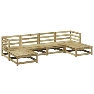 vidaXL 6 Piece Garden Sofa Set Impregnated Wood Pine - 3299566 - Sofa In Store