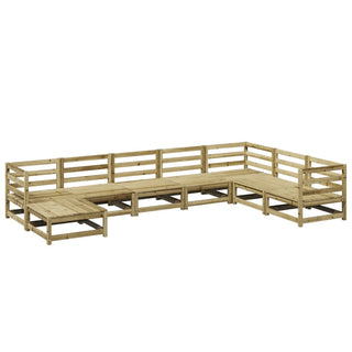 vidaXL 8 Piece Garden Sofa Set Impregnated Wood Pine - 3299577 - Sofa In Store