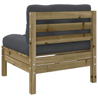 vidaXL 9 Piece Garden Sofa Set with Cushions Impregnated Wood Pine - 3299635 - Sofa In Store