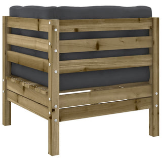 vidaXL 9 Piece Garden Sofa Set with Cushions Impregnated Wood Pine - 3299635 - Sofa In Store