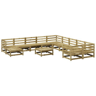 vidaXL 12 Piece Garden Sofa Set Impregnated Wood Pine - Sofa In Store