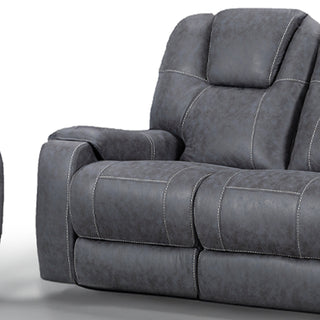Sydney Grey Full Fabric Manual Recliner Sofa Set - Sofa In Store