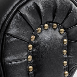 Black Leather Chesterfield 3 Seater Sofa