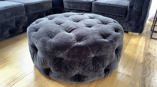 Ankara Black Velvet Fabric Large Corner Sofa | Foam Cushions | Durable Frame - Sofa In Store