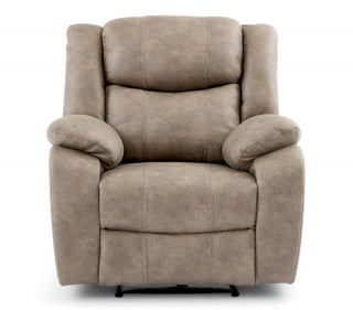SOFAINSTORE Vistara Recliner Armchair – Mink Fabric | Manual Recline Chair with High-Back Comfort & Deep Padded Arms