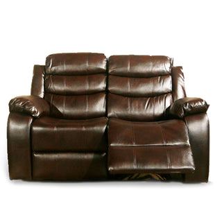 Venlo Brown Leather 2 Seater Recliner Sofa - Sofa In Store