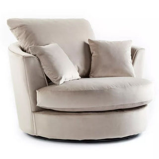 Morrison High Back Plush Velvet U Shape Fabric Corner Sofa - Mink - Sofa In Store