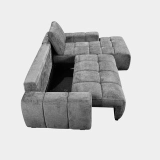 Lora Sofa Bed Grey Fabric Right Hand Facing Corner