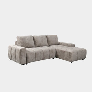 Lora Sofa Bed Mushroom Fabric Right Hand Facing Corner
