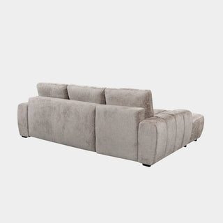 Lora Sofa Bed Mushroom Fabric Right Hand Facing Corner