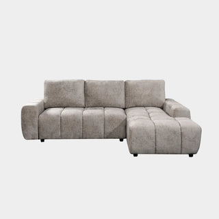 Lora Sofa Bed Mushroom Fabric Right Hand Facing Corner