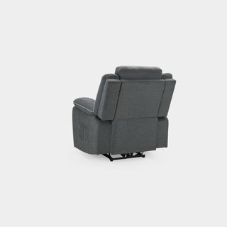 SOFAINSTORE Harald Grey Fabric Electric Recliner Armchair | Power Recline, Padded Comfort & Contrast Stitching
