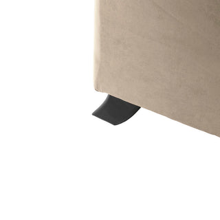 SOFAINSTORE Brantford Beige Suede-Effect 3 Seater Sofa | Rolled Arms, Stud Detailing, Classic Chesterfield Style
