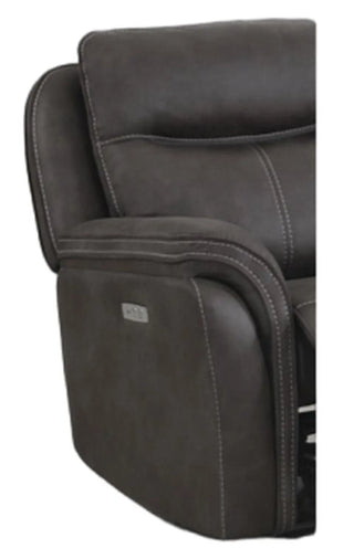 Claremont Charcoal Grey Fabric Electric Recliner Armchair - Sofa In Store