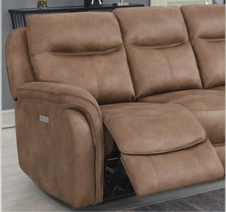 Claremont Sahara Fabric Electric Recliner Armchair - Sofa In Store