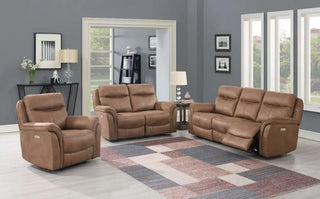 Claremont Sahara Fabric Electric Recliner Armchair - Sofa In Store