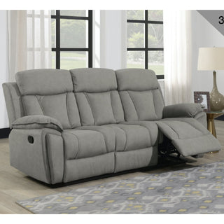 Killeen Grey Fabric Recliner Sofa Set – 3+1+1 Seater | Manual Recline, Soft Touch Upholstery, Rolled Arms - Sofa In Store