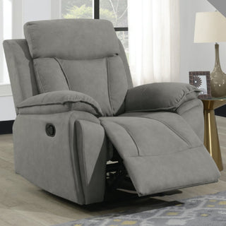 Killeen Grey Fabric Recliner Sofa Set – 3+1+1 Seater | Manual Recline, Soft Touch Upholstery, Rolled Arms - Sofa In Store