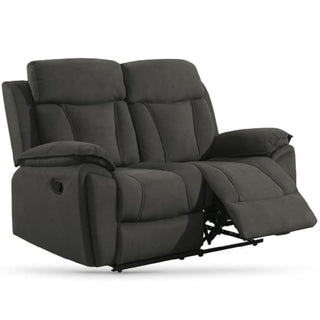 Killeen Chocolate Brown Recliner Sofa – 2 Seater | Soft Fabric, Manual Recline, Plush Cushioning - Sofa In Store