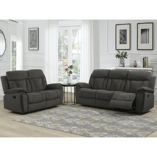 Killeen Fabric Recliner 3+2 Seater Sofa Set In Brown - Sofa In Store
